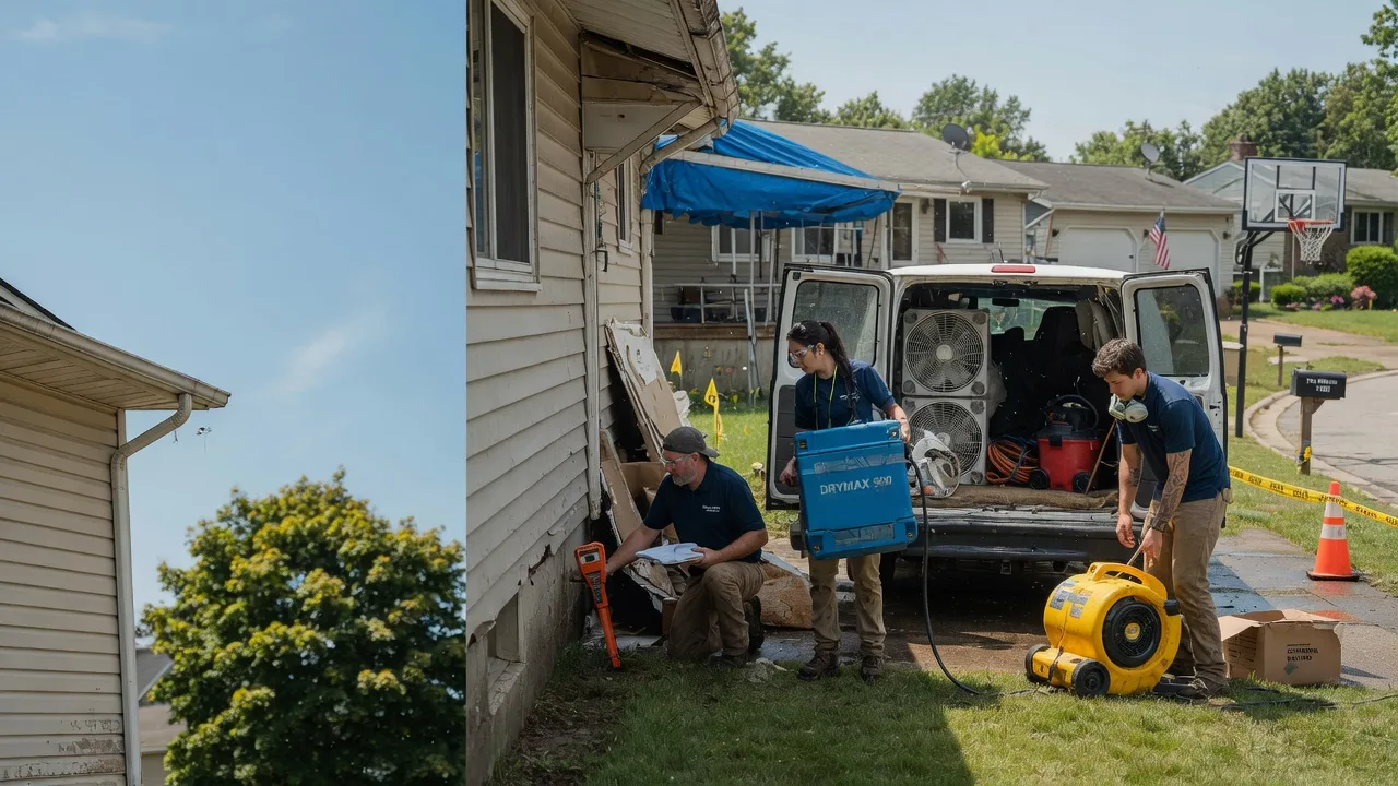 Ceiling Leak Cleanup in Hampshire, IL near me